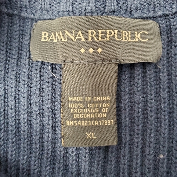 Navy Blue Sweater- Womens- BANANA REPUBLIC- Size XL - Picture 5 of 12